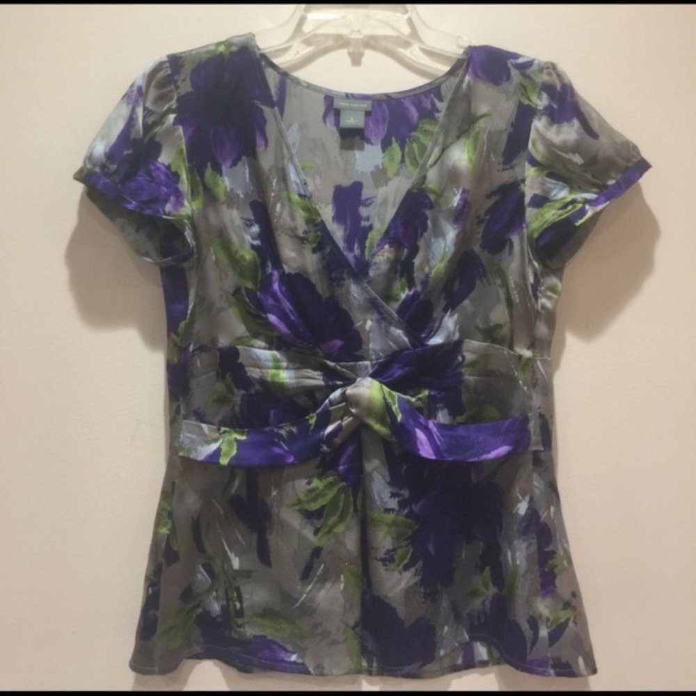 Stunning silk short sleeve from Ann Taylor
